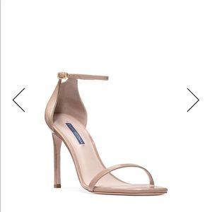 Nude patent leather Stuart Weitzman heels